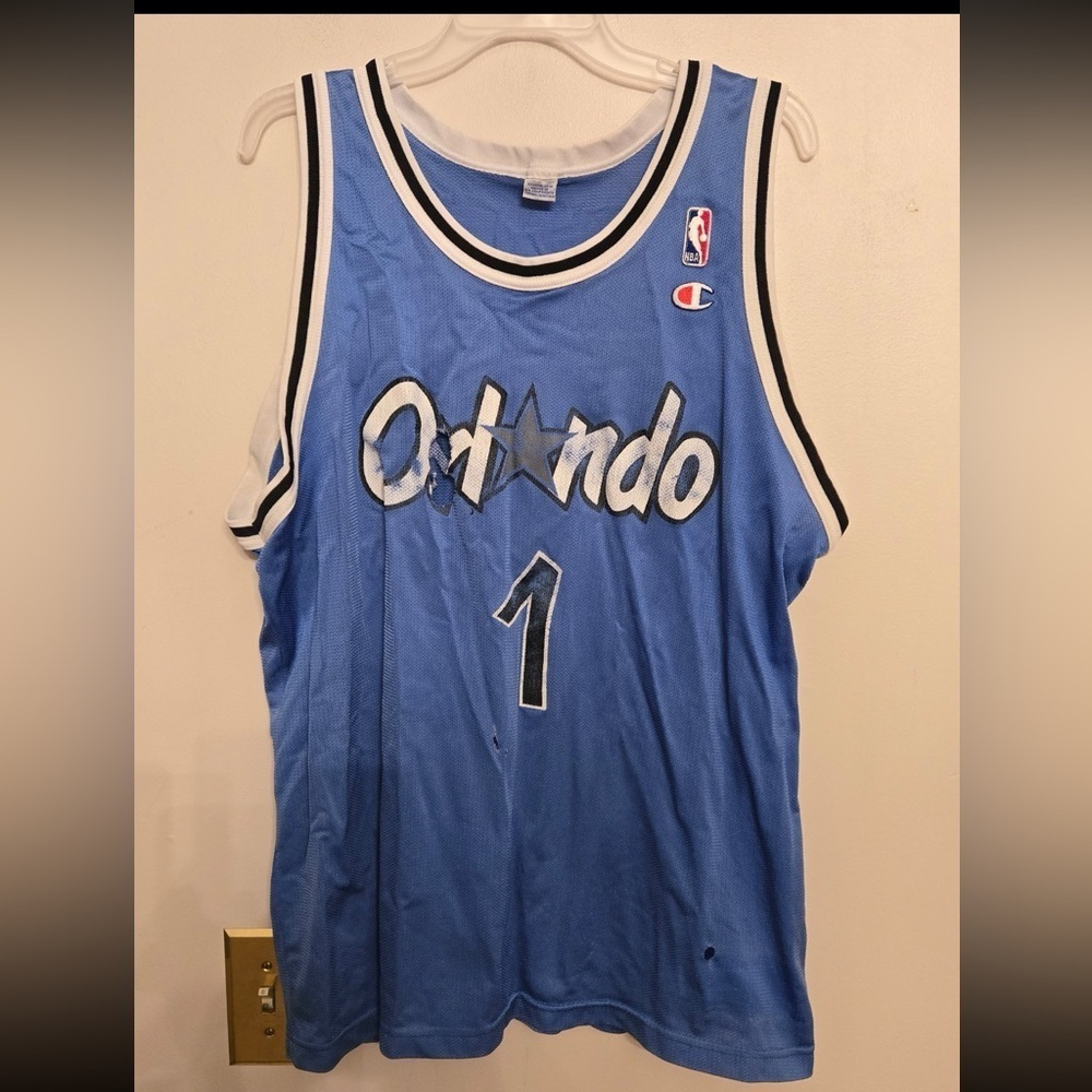 Vintage Penny Hardaway Orlando Magic NBA Jersey Size large Basketball Champion
